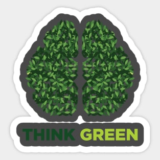 Think Green Sticker